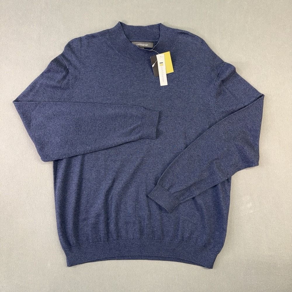 Men's Croft & Barrow‎ Classic Fit Pullover Sweater Blue Size XL